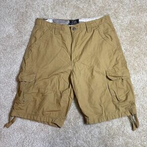 CSG Cargo Shorts Mens 38 Tan Khaki Ripstop Pockets Utility Outdoor Trail